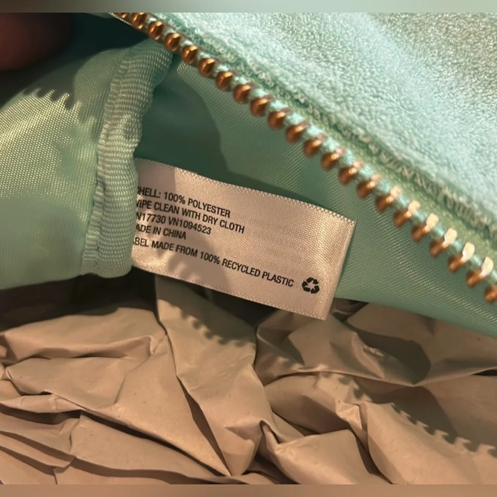 Stoney Clover Lane x Target Mint Terry Cloth Embossed Backpack NWT